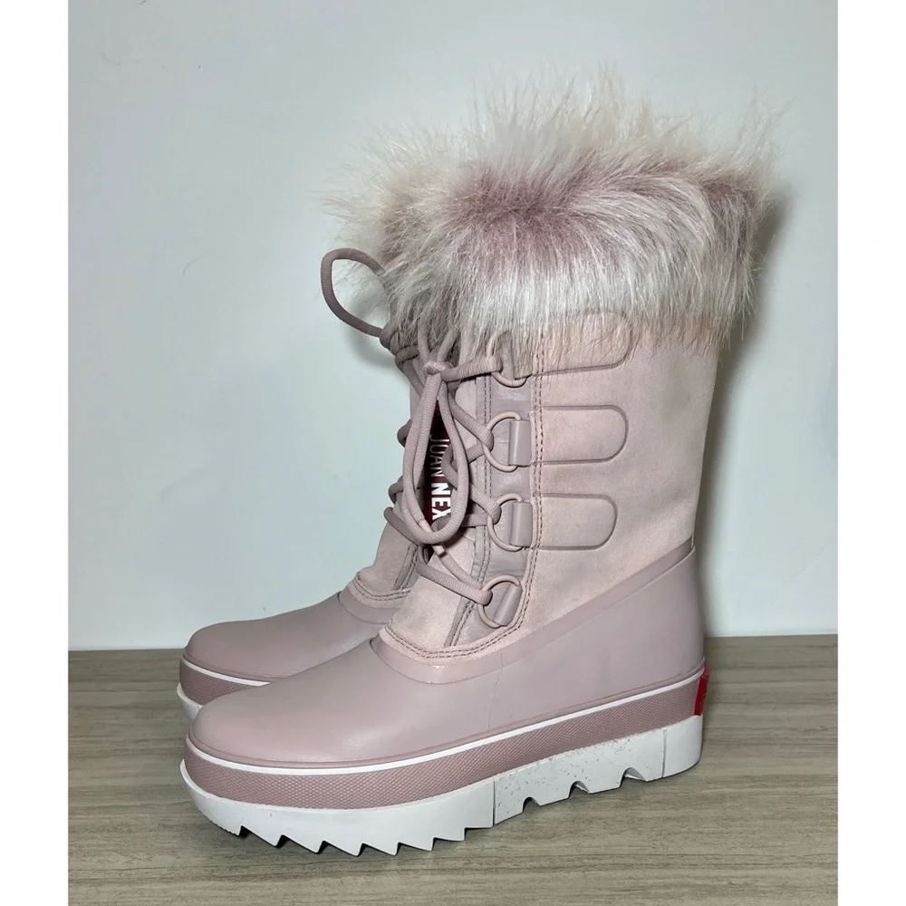 NEW Sorel Joan of Arctic Next Boots faux fur Pink Size 9.5